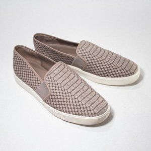Vince Leather Slip-On Blair Sneaker Snake Embossed